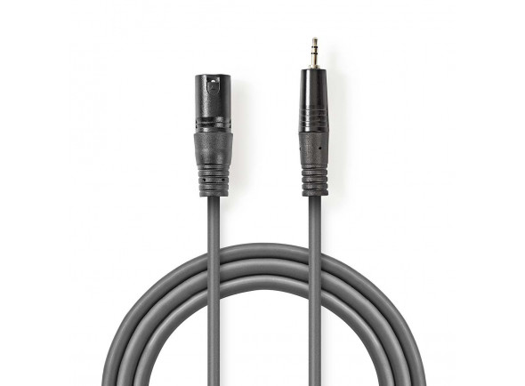 Nedis XLR de 3 Pins Macho a Minijack 3,5 MM Macho 3,0 M - GRIS Nedis XLR de 3 Pins Macho a Minijack 3,5 MM Macho 3,0 M - GRIS